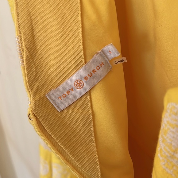 Bold Yellow and white cocktail dress - Picture 3 of 3